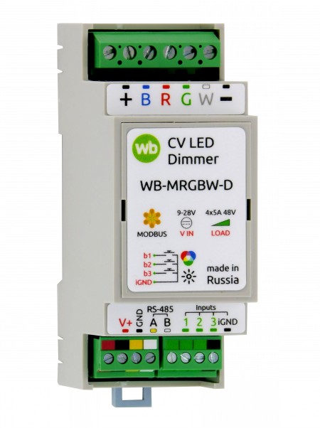Возможности диммера светодиодных лент Wirenboard WB-MRGBW-D (выход прошивки 3.0)