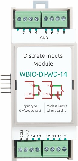 Модуль Wirenboard WBIO-DI-WD-14