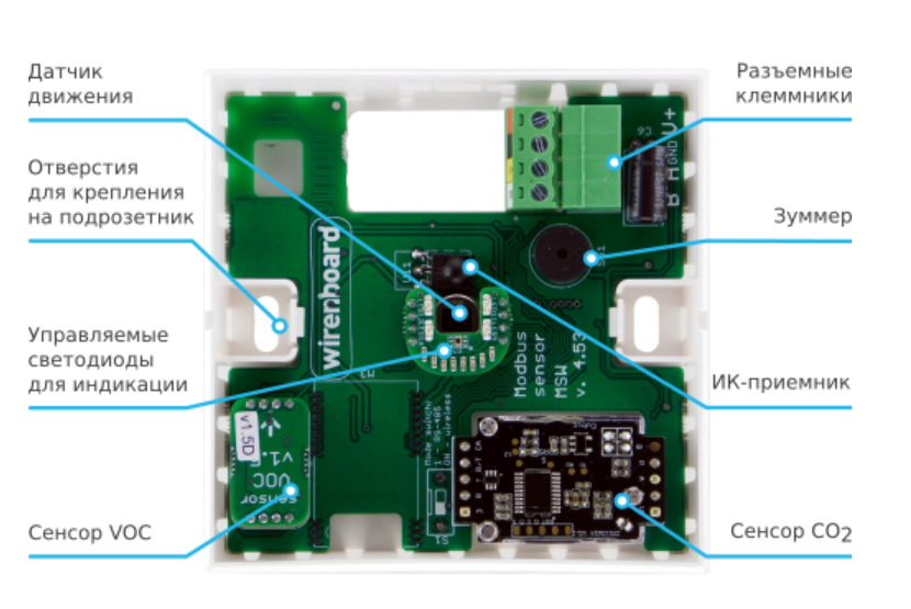 Новые корпуса датчиков Wirenboard MSW v.4 без линзы